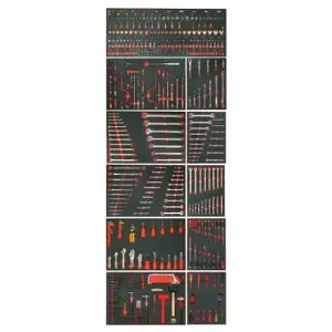 PROTO J99923TF Master Tool Set, 497 Total Pcs, Metric/SAE, 1/4 in/3/8 in/1/2 Inch Socket Drive Size | CP4LXZ 784JR8