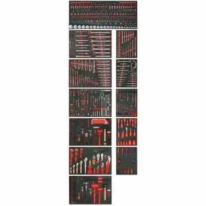 PROTO JCS-0613TF Master Tool Set, 613 Total Pcs, Metric/SAE | CP4LYE 784JT0