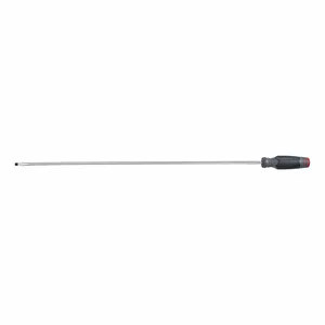 PROTO JK1424RF Keystone Slotted Screwdriver, 1/4 Inch Tip Size, 28 1/2 Inch Overall Length | CT8FEJ 784JN8