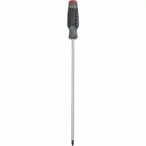 PROTO JP0212RF Screwdriver, #2 Tip Size, 16 1/2 Inch Length, 12 Inch Shank Length, Cushion Grip | CT8EZB 61XL01