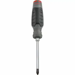 PROTO JPB0204RPF Screwdriver, #2 Tip Size, 8 1/2 Inch Length, 4 Inch Shank Length, Cushion Grip | CT8EZF 61XL07