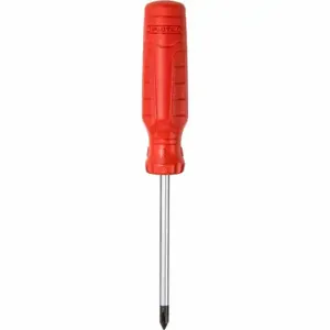 PROTO JPP0103RF Screwdriver, #1 Tip Size, 6 1/4 Inch Length, 3 Inch Shank Length, Plastic Grip | CT8EZA 61XL11