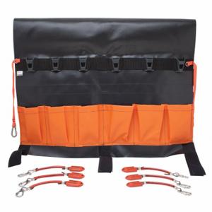 PROTO JPSAPRON30 Tool Pouch, 6 Pockets-Gate Carabiner, Belt Slot, For 2 Inch Max Belt Width, Open Top | CT8GYP 39CE43