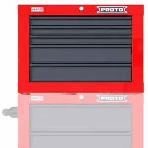 PROTO JSTV2720CS05RG Gloss Red, Heavy Duty, Top Chest, 27 Inch Width, 22 3/8 Inch Depth | CH6PWV 60FF66