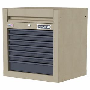PROTO JSTV2728CS07DT Top Chest, Gloss Tan, 27 Inch W x 22 3/8 Inch D x 28 Inch H, Fully Extended Ball Bearing | CT8HCY 60FF71