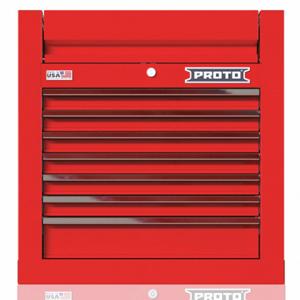 PROTO JSTV2728CS07RD Top Chest, Gloss Red, 27 Inch W x 22 3/8 Inch D x 28 Inch H, Red | CT8HCJ 60FF74