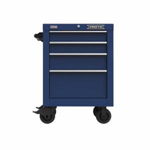PROTO JSTV2739RS04BL Rolling Tool Cabinet, Gloss Blue, 27 Inch Width X 22 3/8 Inch Depth X 38 1/2 Inch Height | CT8GZN 60FF78