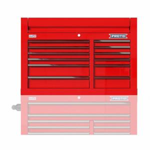PROTO JSTV4228CD12RD Top Chest, Gloss Red, 42 Inch W x 22 3/8 Inch D x 28 Inch H, Red | CT8HCP 60FF94