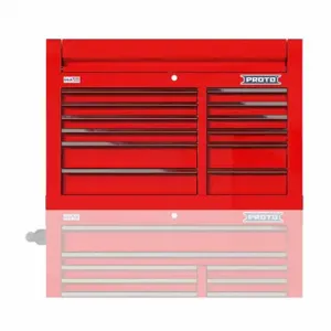 PROTO JSTV4228CD12RD Top Chest, Gloss Red, 42 Inch W x 22 3/8 Inch D x 28 Inch H, Red | CT8HCP 60FF94