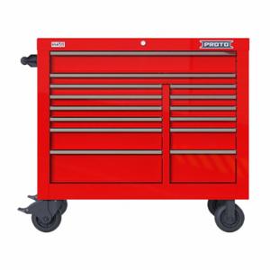 PROTO JSTV4239RD14RD Rolling Tool Cabinet, Gloss Red, 42 Inch Width X 22 3/8 Inch Depth X 38 1/2 Inch Height | CT8HAN 60FF99