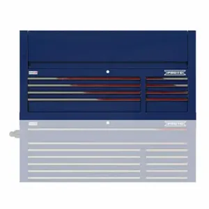 PROTO JSTV5528CD08BL Top Chest, Gloss Blue, 55 Inch W x 22 3/8 Inch D x 28 Inch H, Blue | CT8HDD 60FG04