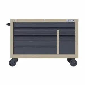 PROTO JSTV5539RD13DT Rolling Tool Cabinet, Gloss Gray, 55 Inch Width X 22 3/8 Inch Depth X 38 1/2 Inch Height | CT8HAE 60FG07