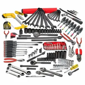 PROTO JTS-0141RRBX1A Master Tool Set, 141 Total Pcs, SAE, 1/4 in/3/8 in/1/2 Inch Socket Drive Size, Tool Box | CP4LXH 53GM08