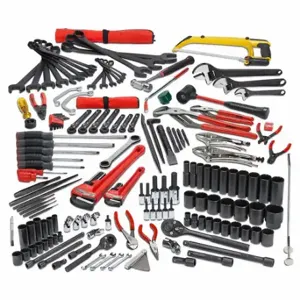 PROTO JTS-0172RRBX2B Master Tool Set, 172 Total Pcs, SAE, 3/8 in/1/2 Inch Socket Drive Size | CP4LXL 784JR6