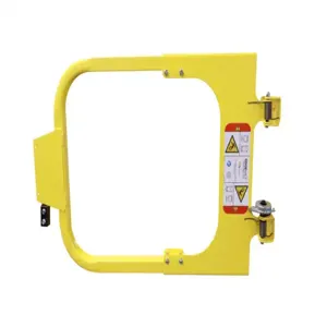 PS DOORS LSG-4050-PCY Ladder Safety Gate, 40 To 50 Inch Opening Size, Powder Coated Yellow | CM9GQL