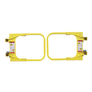 PS DOORS LSGPSD-4060-PCY Posi Stop Double Ladder Safety Gate, 40 To 60 Inch Opening Size, Powder Coated Yellow | CM9GPJ