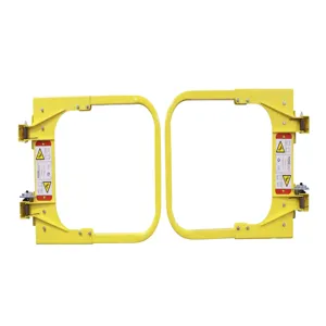 PS DOORS LSGPSD-3040-PCY Posi Stop Double Ladder Safety Gate, 30 To 40 Inch Opening Size, Powder Coated Yellow | CM9GPH