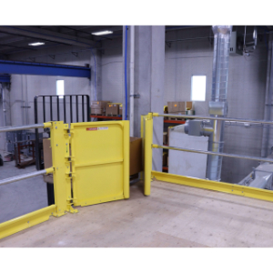 PS DOORS PLG-60-PCY Pallet Gate, 60 Inch Opening, Powder Coated, Yellow | CM9APH