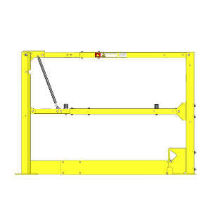 PS DOORS ESG-96-PCY Smart Gate, 84 to 108 Inch Opening, Powder Coat Safety Yellow | CM9ANV
