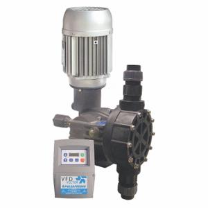 PULSAFEEDER MD1BKTPN2C-XXX Chemical Metering Pump, Electric Motor, PVDF, PTFE, Aluminum, PVDF, PTFE | CN9RBA 45KG28