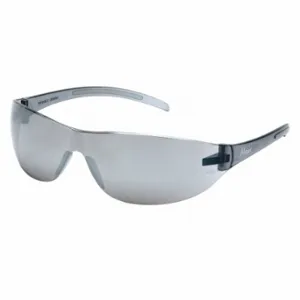 PYRAMEX S3270S Safety Glasses, Traditional Frame, Frameless, Gray Mirror, Black, Silver, M Eyewear Size | CT8HQR 29XT93