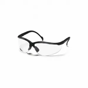 PYRAMEX SB1810ST Safety Glasses, Anti-Fog /Anti-Scratch, Half-Frame, Black | CT8HNY 29XT37