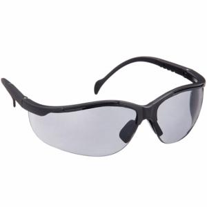 PYRAMEX SB1820S Safety Glasses, Anti-Scratch, No Foam Lining, Wraparound Frame, Half-Frame, Gray, Black | CT8HPQ 29XT78