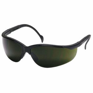 PYRAMEX SB1850SF Safety Glasses, Traditional Frame, Half-Frame, Green, Black, Black, M Eyewear Size, Unisex | CT8HRD 29XT85