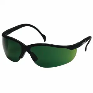 PYRAMEX SB1860SF Safety Glasses, Traditional Frame, Half-Frame, Green, Black, Black, M Eyewear Size, Unisex | CT8HRC 29XT83