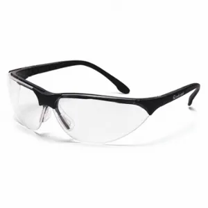 PYRAMEX SB2810ST Safety Glasses, Anti-Scratch, Traditional Frame, Half-Frame, Black, Black, M Eyewear Size | CT8HPR 29XT63