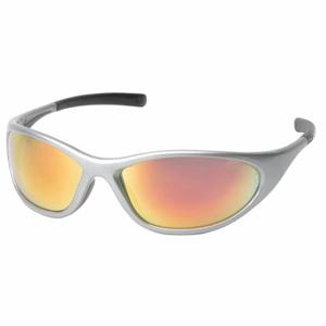 PYRAMEX SS3345E Safety Glasses, Traditional Frame, Full-Frame, Amber Mirror, Gray, Gray, M Eyewear Size | CT8HQV 29XU13