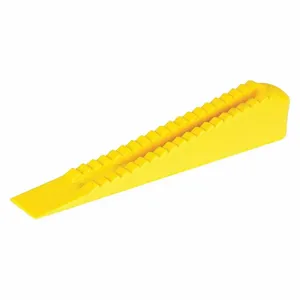 QEP 99703 Lash Wedge, 1/4 to 3/8 Inch Tile, 2-5/16 x 1/2 x 13/32 Inch Size, Yellow, 3600 Pieces | CJ2QZH 425V95