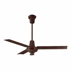 QMARK 56001HP-BRN Commercial Ceiling Fan, 56 Inch Blade Dia, Variable Speeds, 27, 500 cfm, 120 VAC, 20 ft | CT8HVM 780U63