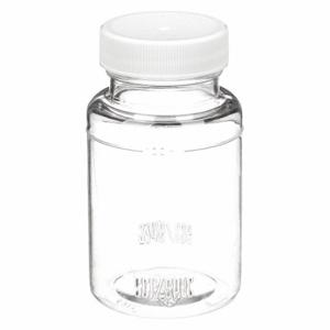 QORPAK PLC-06591 Bottle, 4 oz Labware Capacity - English, Polyethylene Terephthalate, F217, Wide | CT8JDJ 39D741