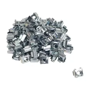 QUADRITALIA DGM600 Cage Nut, M6, Zinc Plated Finish, Pack Of 100 | CV7UKX