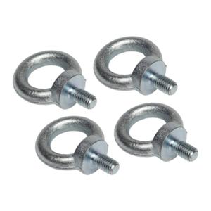 QUADRITALIA GLF812-K4 Eye Bolt, M12 x 1.5mm x 22mm, Galvanized Steel, Pack Of 4 | CV7DLD