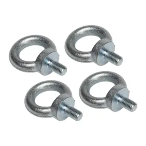 QUADRITALIA GLF812-K4 Eye Bolt, M12 x 1.5mm x 22mm, Galvanized Steel, Pack Of 4 | CV7DLD