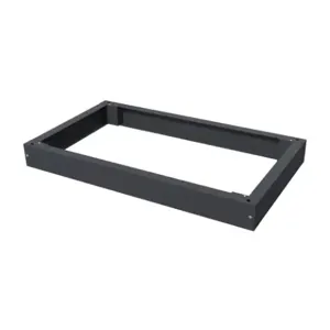 QUADRITALIA QTA-P011006C Plinth Kit, 100 x 1000 x 600mm, Carbon Steel, Ral 7024 Graphite Gray, Powder Coat Finish | CV7VHH