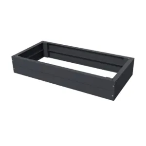 QUADRITALIA QTA-P021206C Plinth Kit, 200 x 1200 x 600mm, Carbon Steel, Ral 7024 Graphite Gray, Powder Coat Finish | CV7VHZ