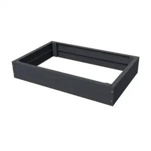 QUADRITALIA QTA-P021208C Plinth Kit, 200 x 1200 x 800mm, Carbon Steel, Ral 7024 Graphite Gray, Powder Coat Finish | CV7VJA