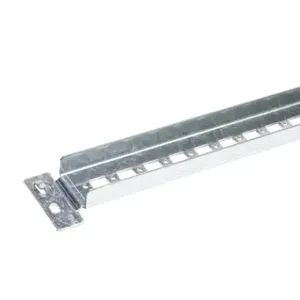 QUADRITALIA STK445 Flanged Mounting Channel, 300mm Length, Galvanized Steel | CV7FCU