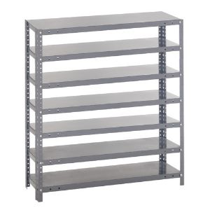 QUANTUM STORAGE SYSTEMS 1239-000 Open Shelving With Drawer, 12 x 36 x 39 Inch Size, 7 Shelves | CG9ENZ
