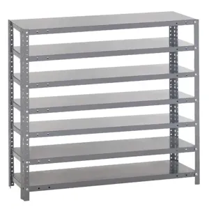 QUANTUM STORAGE SYSTEMS 1239-000 Open Shelving With Drawer, 12 x 36 x 39 Inch Size, 7 Shelves | CG9ENZ