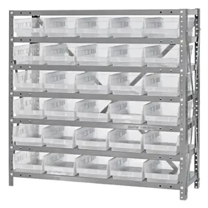 QUANTUM STORAGE SYSTEMS 1239-102CL Clear-View Shelf Bin, 12 x 36 x 39 Inch Size | CG9DCQ