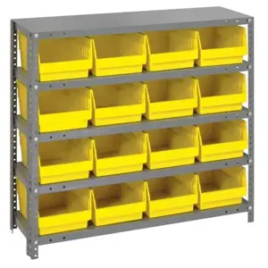 QUANTUM STORAGE SYSTEMS 1239-207 Shelf Bin Unit, 12 x 36 x 39 Inch Size | CG9HMG