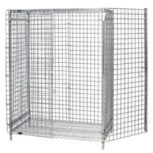 QUANTUM STORAGE SYSTEMS 1860-63SEC Wire Security Unit, 18 x 60 x 63 Inch Size, Chrome | CG9HDZ