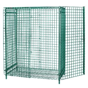 QUANTUM STORAGE SYSTEMS 2148-63SECP Wire Security Unit, 21 x 48 x 63 Inch Size, Green Epoxy | CG9HEE