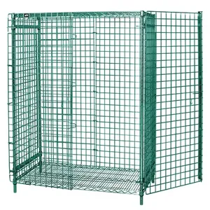 QUANTUM STORAGE SYSTEMS 2136-63SECP Wire Security Unit, 21 x 36 x 63 Inch Size, Green Epoxy | CG9HEC