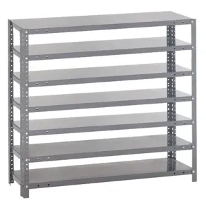 QUANTUM STORAGE SYSTEMS 1839-000 Open Shelving With Drawer, 18 x 36 x 39 Inch Size, 7 Shelves | CG9EPH