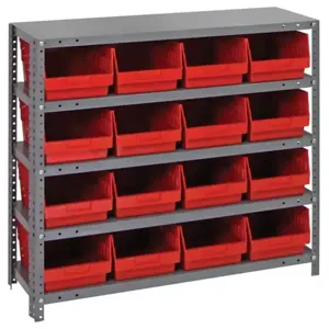 QUANTUM STORAGE SYSTEMS 1839-208 Shelf Bin Unit, 18 x 36 x 39 Inch Size | CG9HMQ